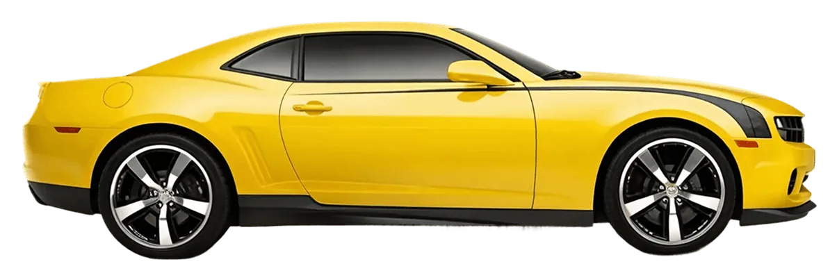 Yellow sports car